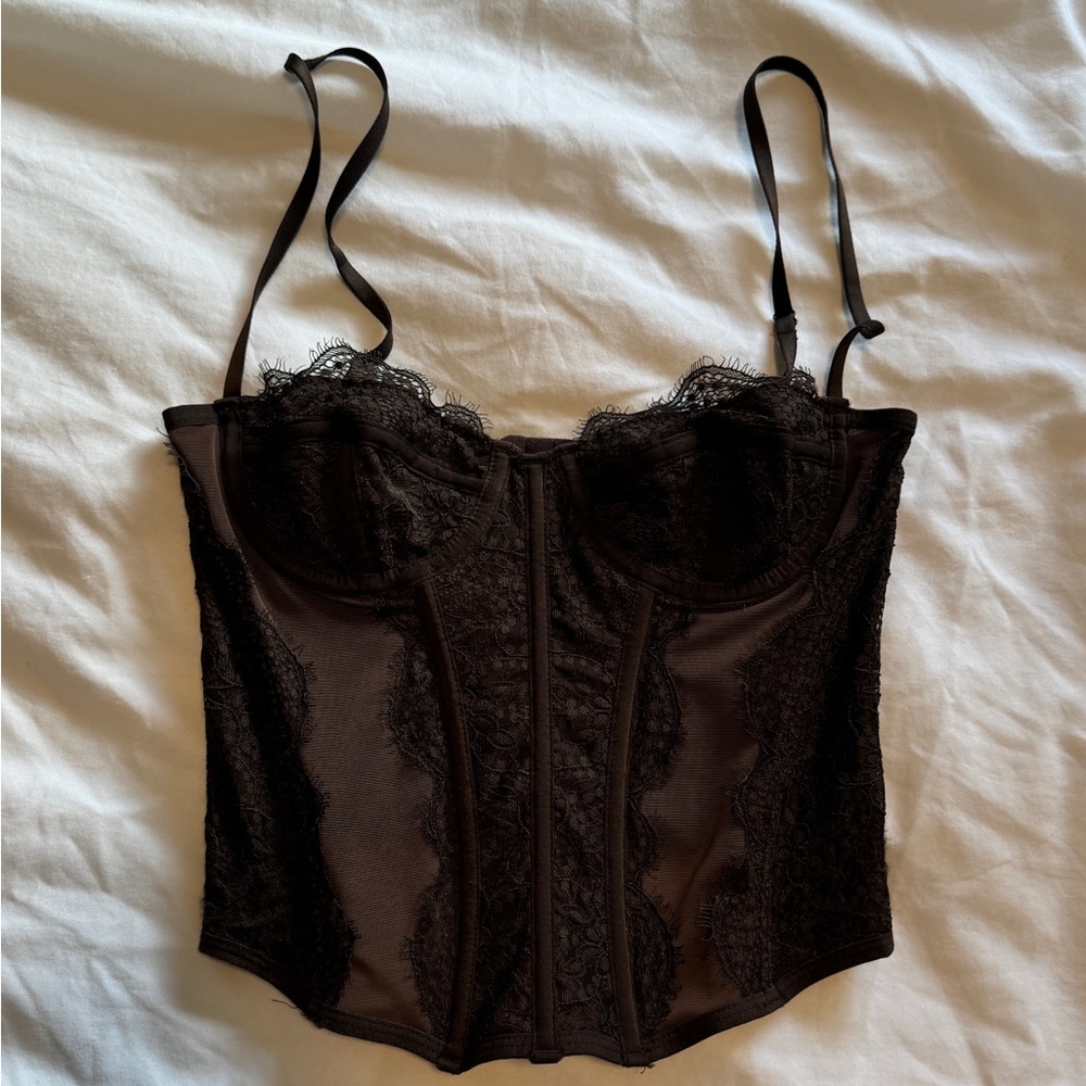 Brown Urban Corset Top